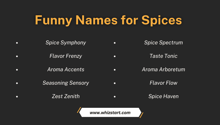 Funny Names for Spices