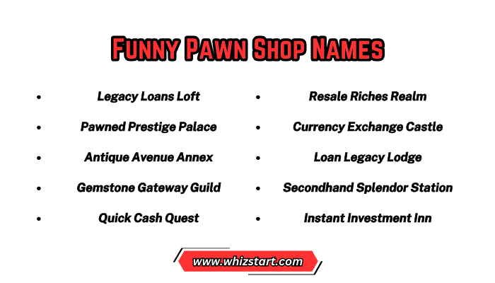 Funny Pawn Shop Names