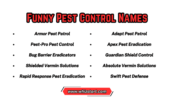 Funny Pest Control Names