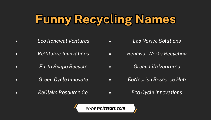 Funny Recycling Names