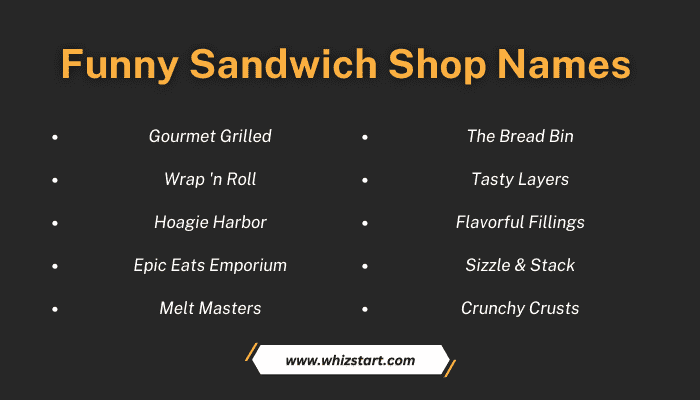 Funny Sandwich Shop Names