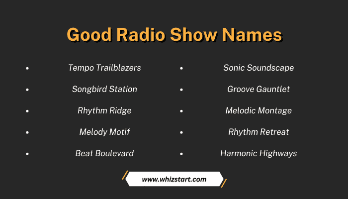 Good Radio Show Names