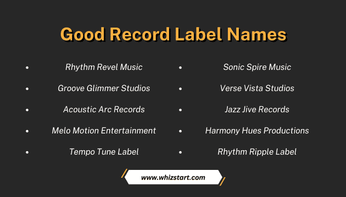 Good Record Label Names