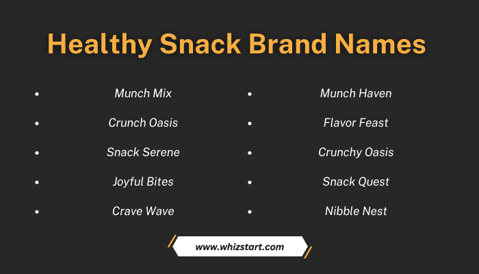 Healthy Snack Brand Names