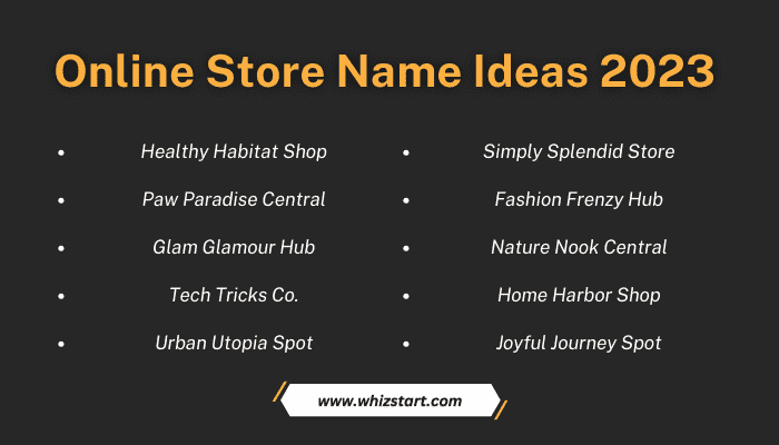 Online Store Name Ideas 2023
