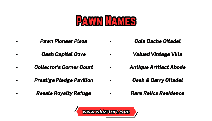 Pawn Names