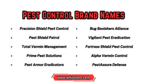 754+ Best Pest Control Company Names Ideas Suggestions! - Whiz Start