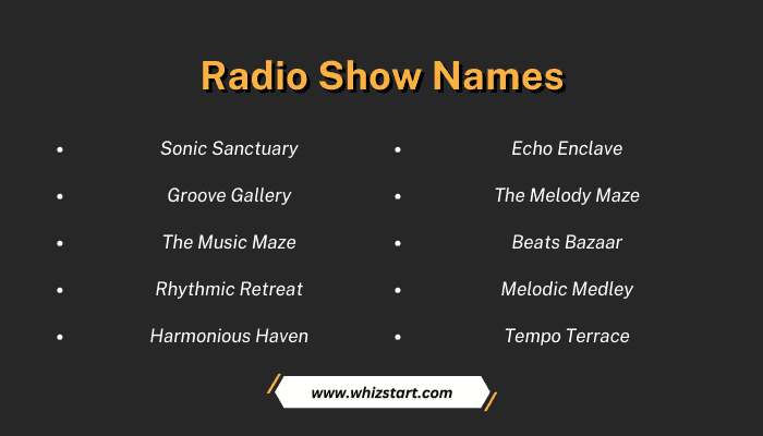 Radio Show Names