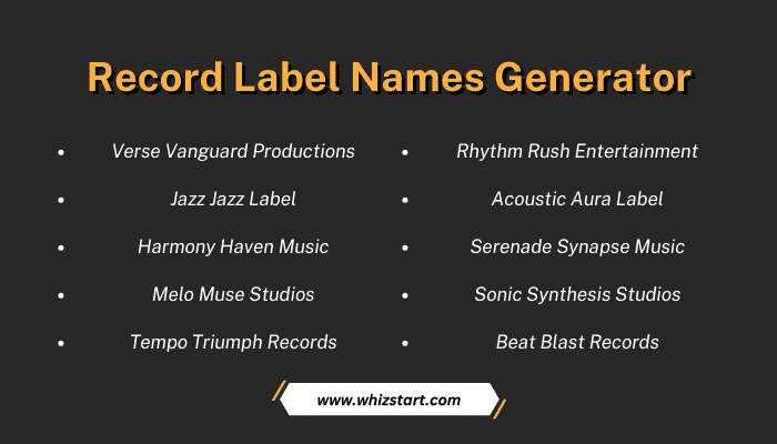 Record Label Names Generator