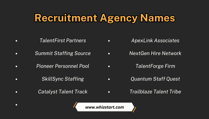 Recruitment Agency Names