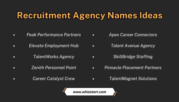 Recruitment Agency Names Ideas