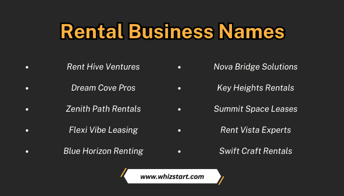 Rental Business Names