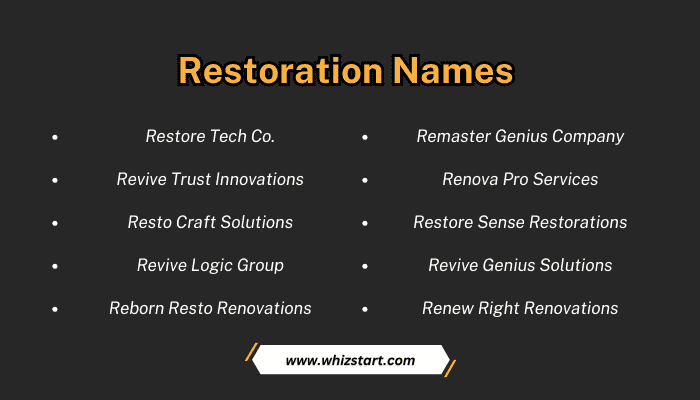Restoration Names