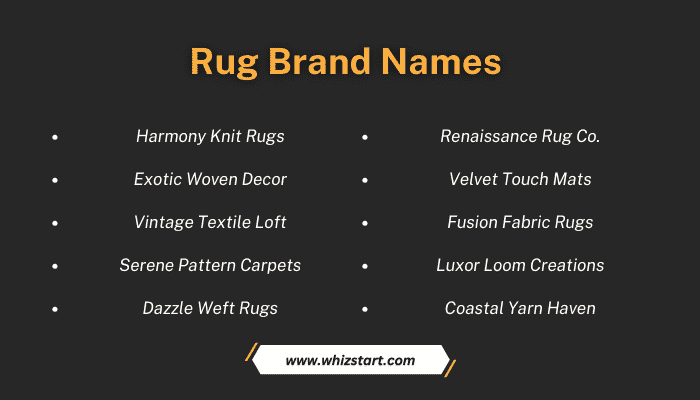 Rug Brand Names