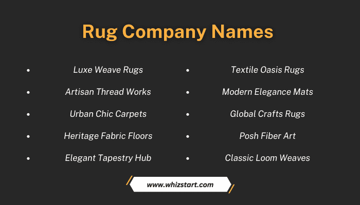 Rug Company Names