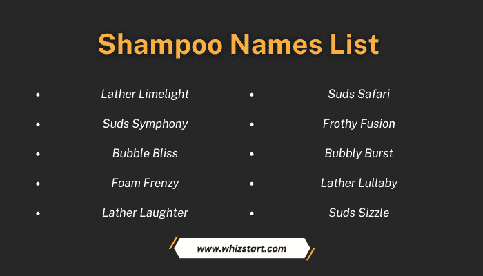 Shampoo Names List
