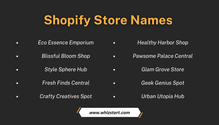 Shopify Store Names