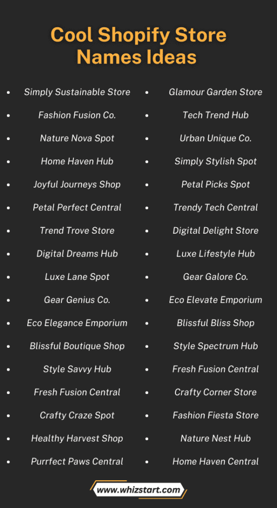 678+ Good Shopify Store Names Ideas (2024 2025) Whiz Start