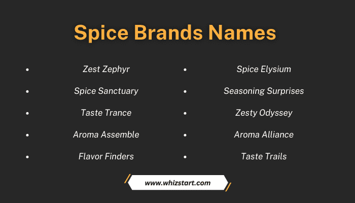 Spice Brands Names