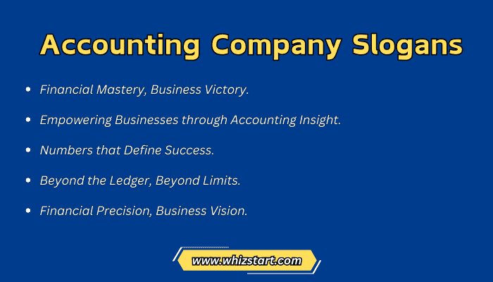 Accounting Company Slogans