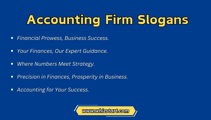 Accounting Firm Slogans