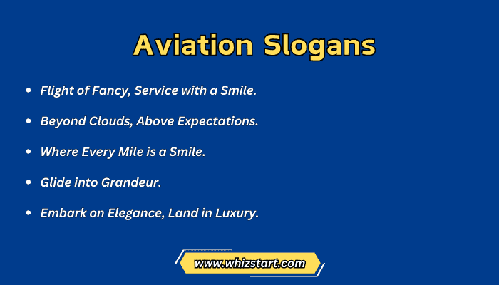 Aviation Slogans