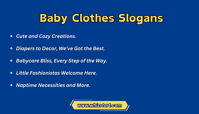 Baby Clothes Slogans