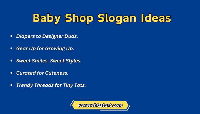 Baby Shop Slogan Ideas