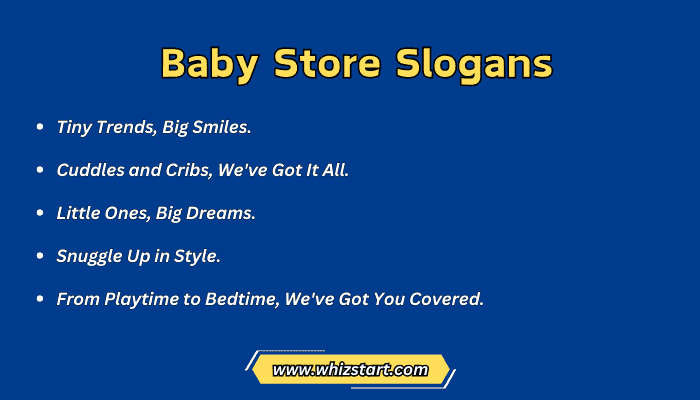 Baby Store Slogans