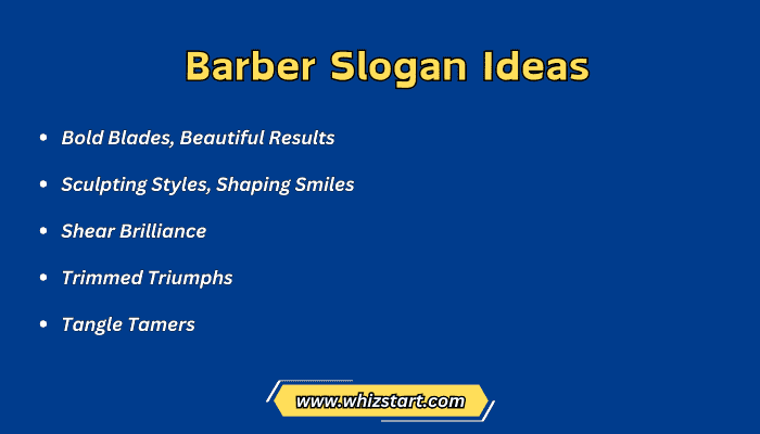 Barber Slogan Ideas