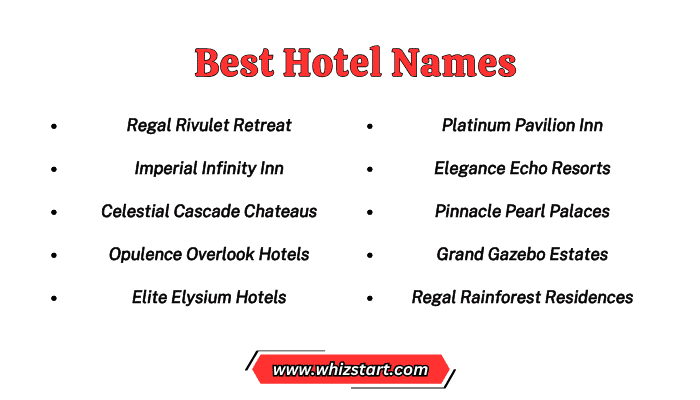 Best Hotel Names