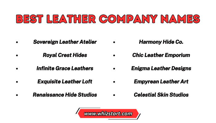Best Leather Company Names