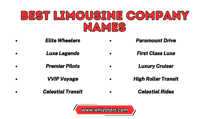 Best Limousine Company Names