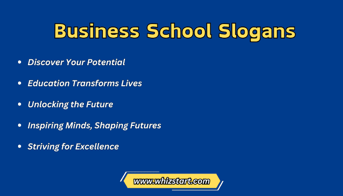 Business School Slogans
