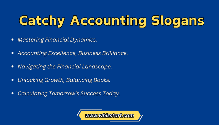Catchy Accounting Slogans