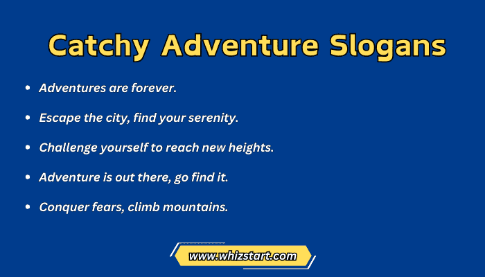 Catchy Adventure Slogans
