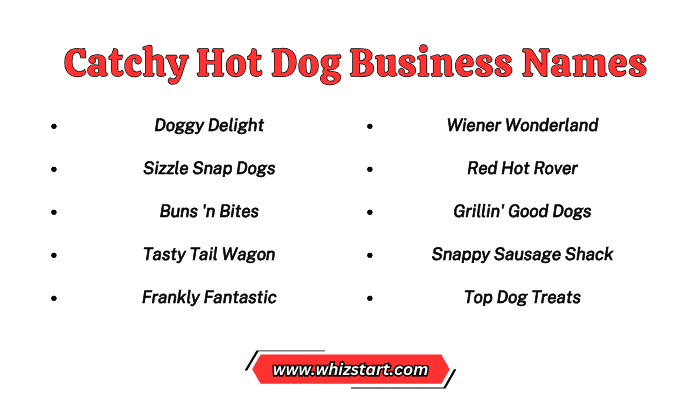 Catchy Hot Dog Business Names