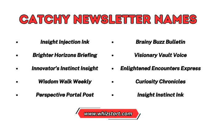 Catchy Newsletter Names