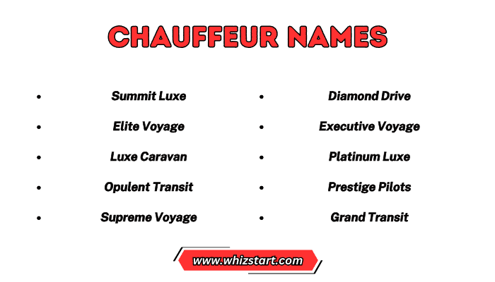 Chauffeur Names