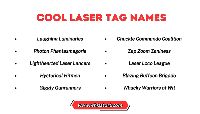 Cool Laser Tag Names