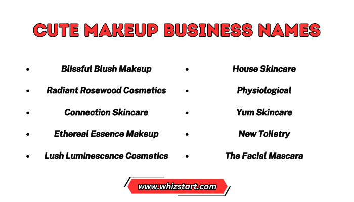 Cute Makeup Business Names