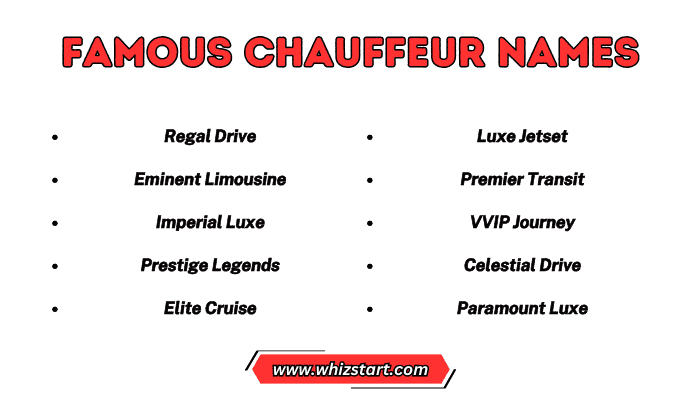 Famous Chauffeur Names