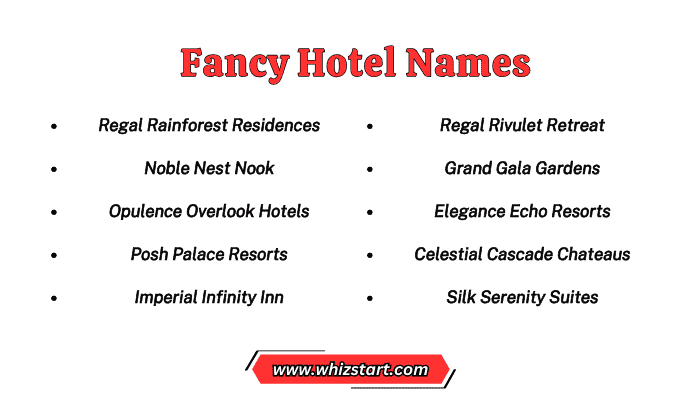 Fancy Hotel Names