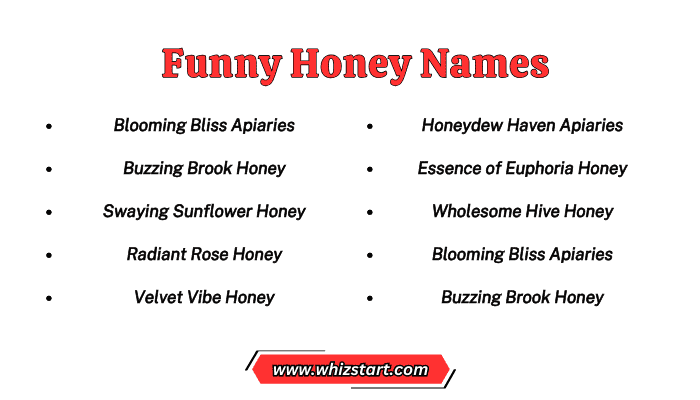 Funny Honey Names