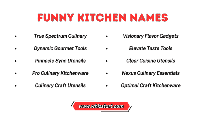 Funny Kitchen Names