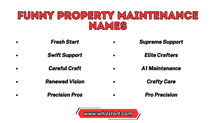 Funny Property Maintenance Names