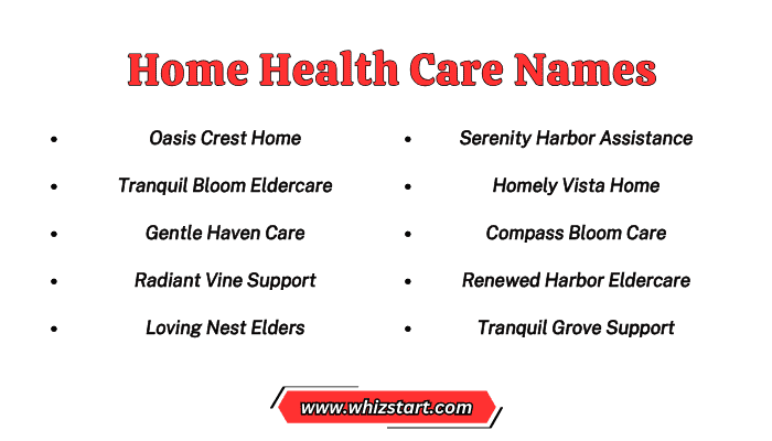 Home Health Care Names