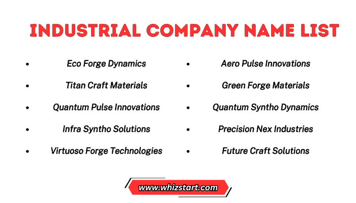 Industrial Company Name List