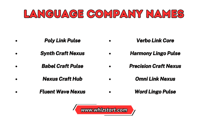 Language Company Names