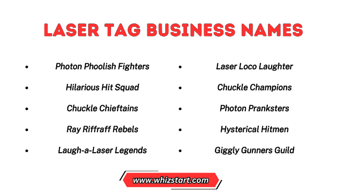 Laser Tag Business Names